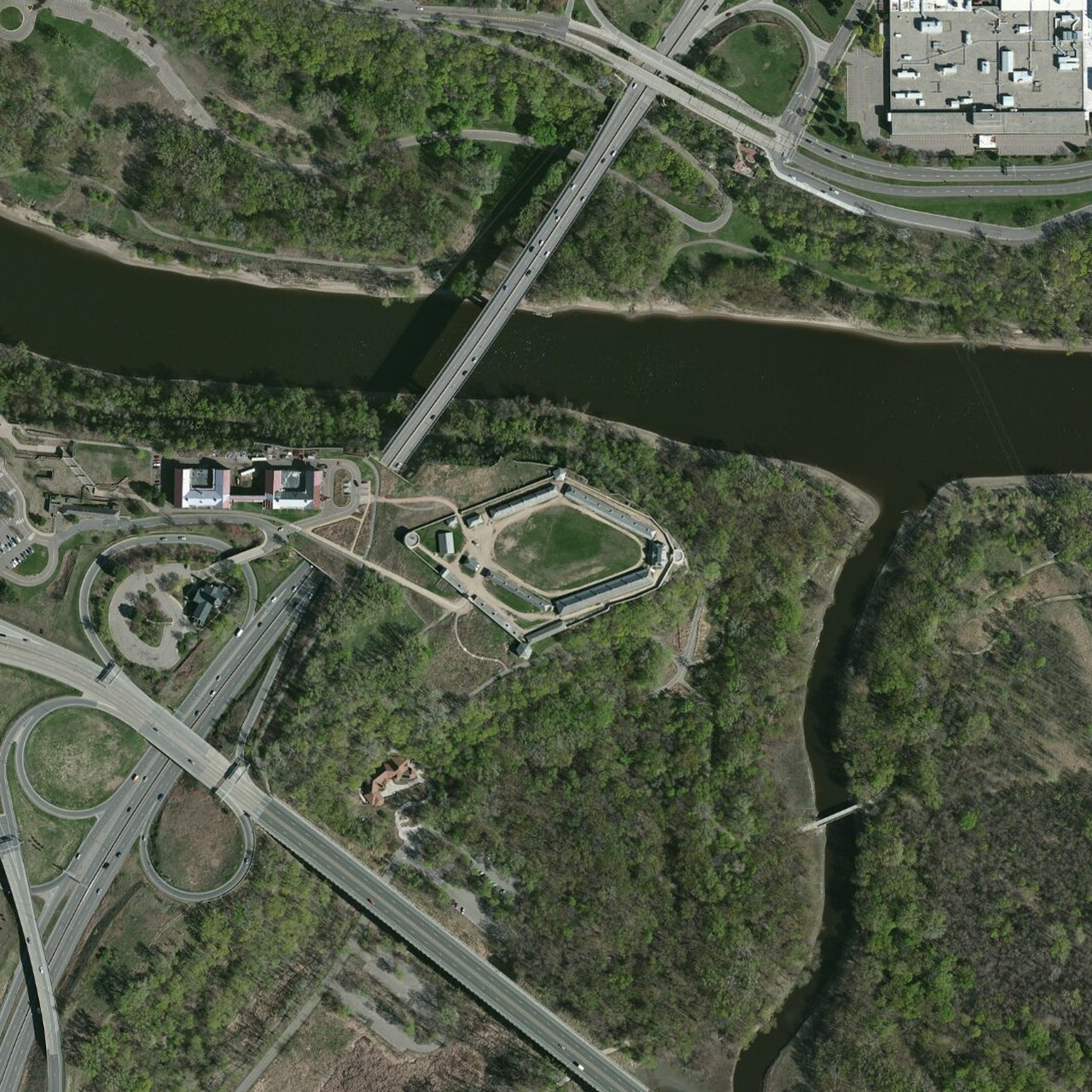 Historical aerial imagery, 2014, at the demonstration site